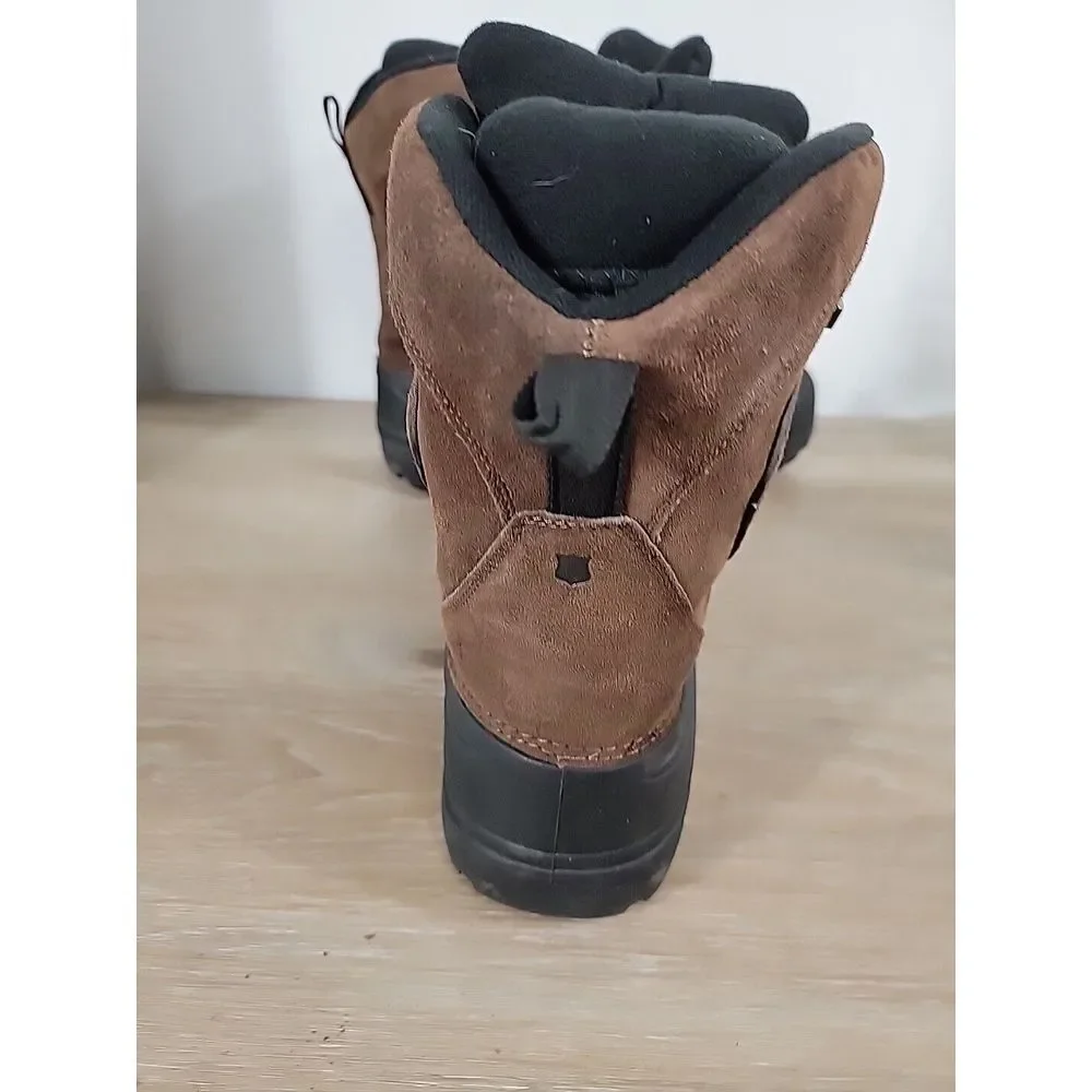 Mens Field & Stream‎ Brown Duck Leather Rain Boots - Size 13